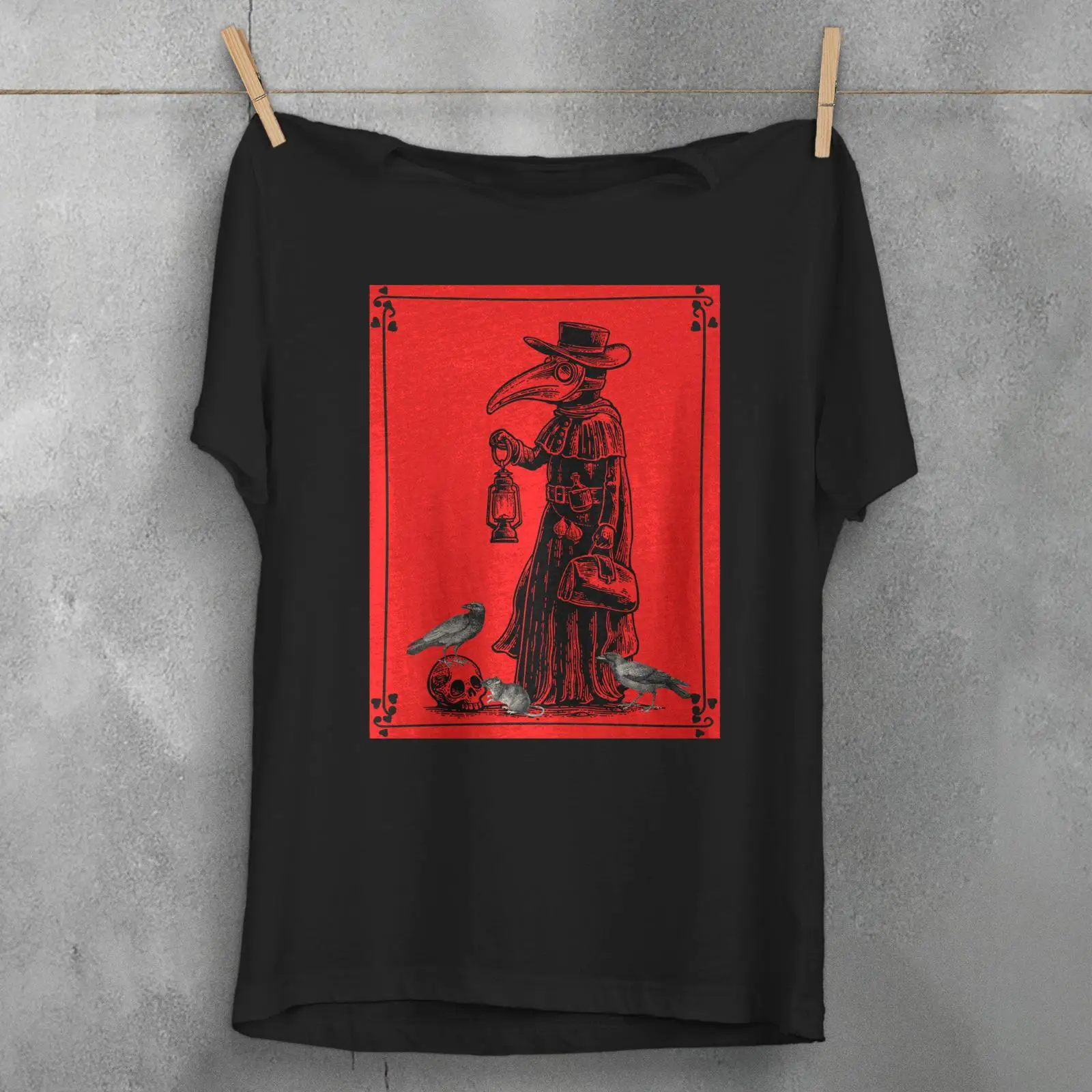 Men'S Fashion History - เสื้อยืดหมอโรคระบาด สไตล์โกธิค ลายหัวกะโหลก วินเทจ ผ้าเนื้อนุ่ม ลุคเท่ห์เล็กน้อย