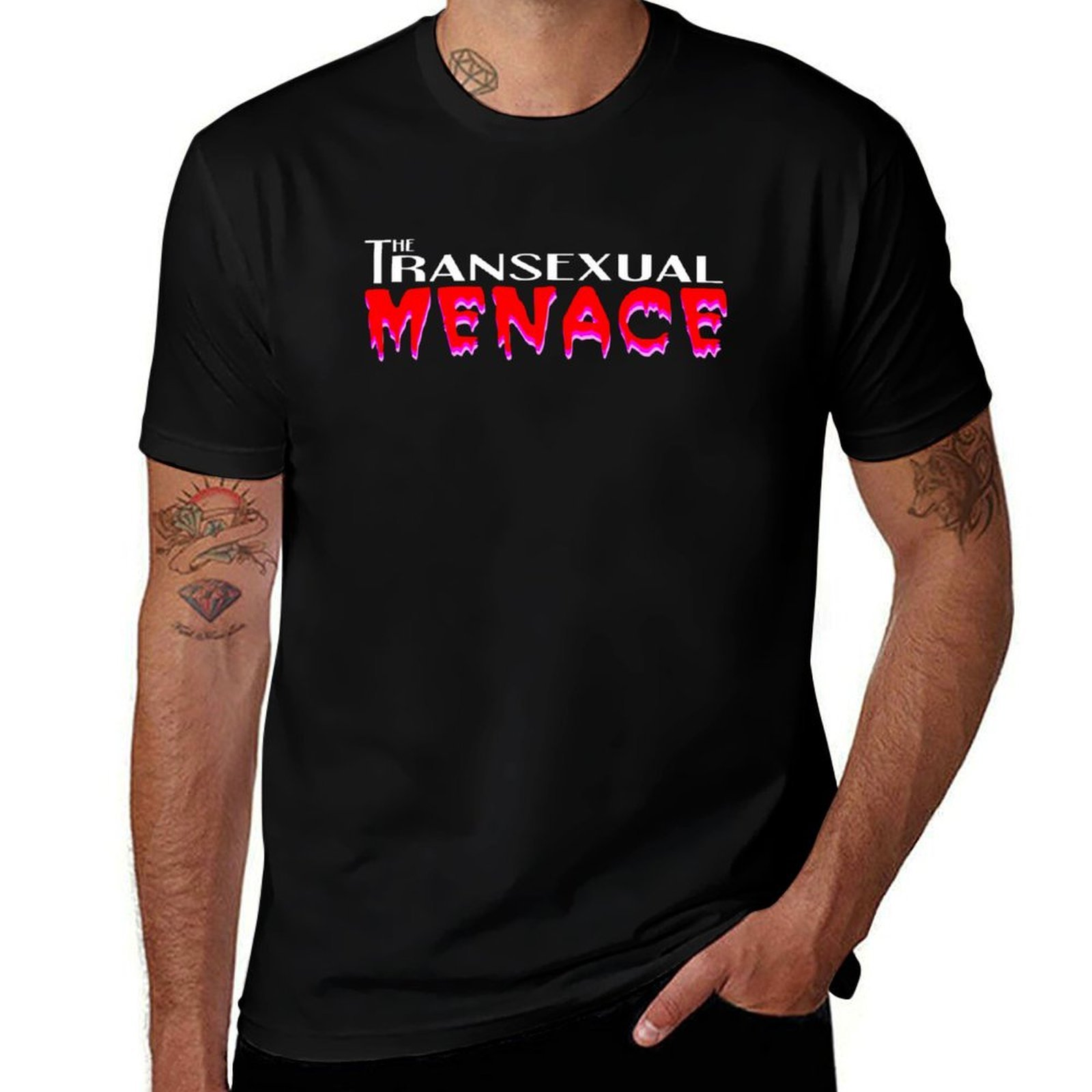 Men'S Fashion History - เสื้อยืด The Transexual Menace (Mimeographic History)