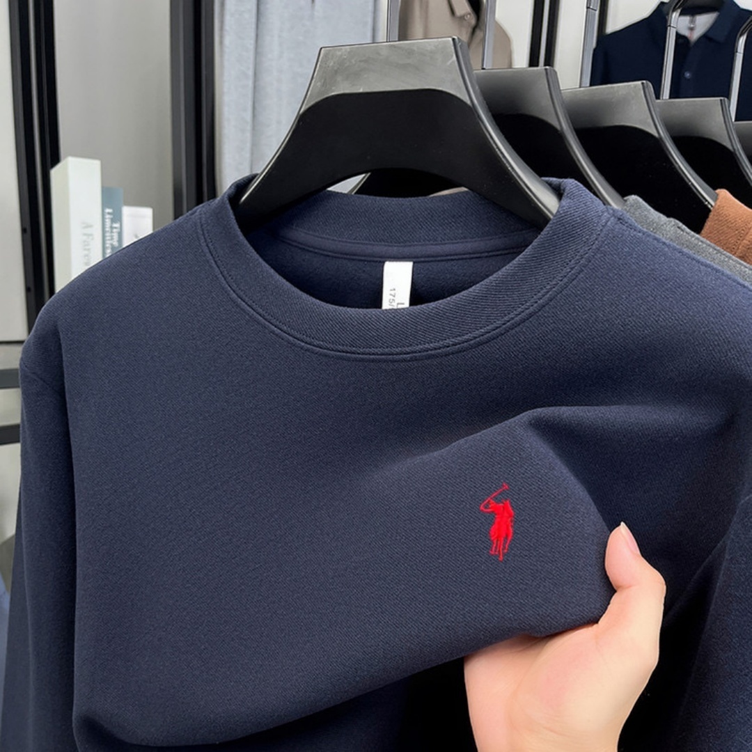 Men'S Fashion Brands - เสื้อโปโลแขนยาวผู้ชายแบรนด์หรู ผ้าฝ้ายแท้ 100% สำหรับฤดูใบไม้ร่วงและฤดูหนาว แฟชั่นหรูหรา ปักลาย