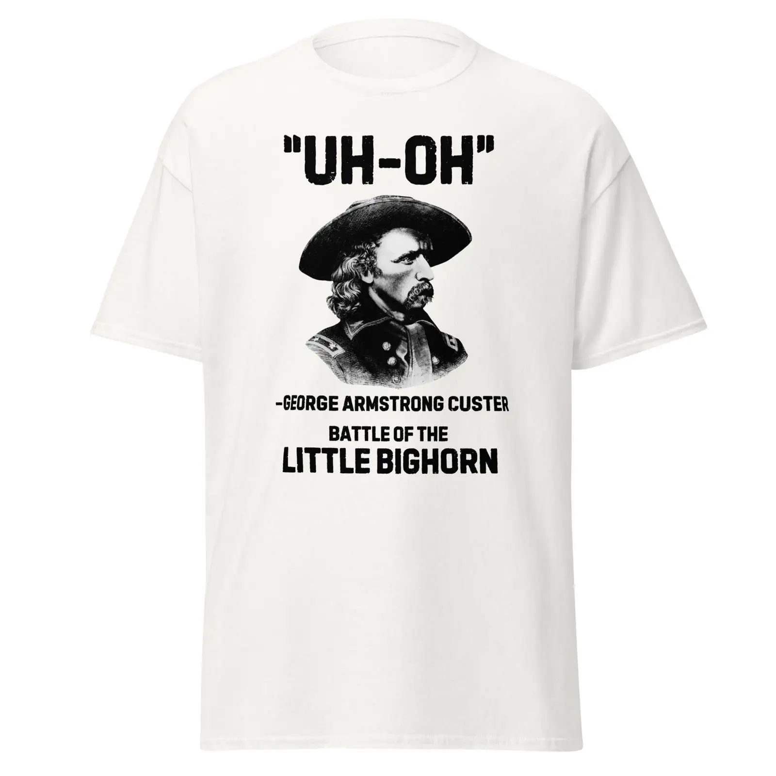 Men'S Fashion History - เสื้อยืด George Custer สไตล์วินเทจ ลายกราฟิกแนวตลกขบขัน แนวสตรีทแวร์