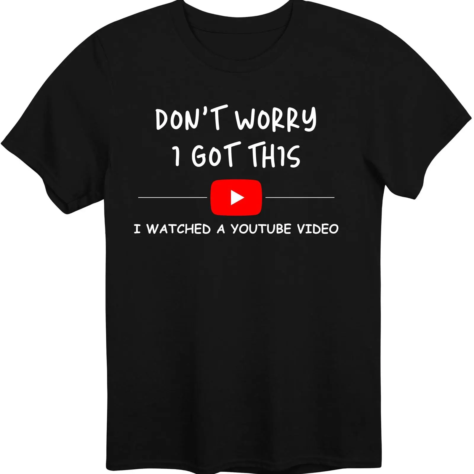 Men Fashion Youtuber - เสื้อยืดที่ได้รับการรับรองจาก YouTube ลายข้อความ 
