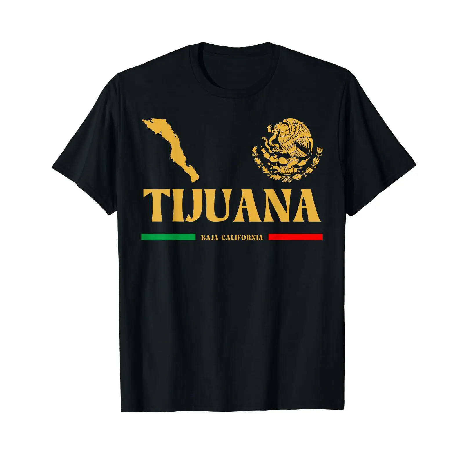 Men'S Fashion Tijuana - เสื้อยืดลายตราสัญลักษณ์ติฮัวนา บาจา คาลาลิฟา สไตล์วินเทจ ผ้าซักแล้ว ใส่สบาย