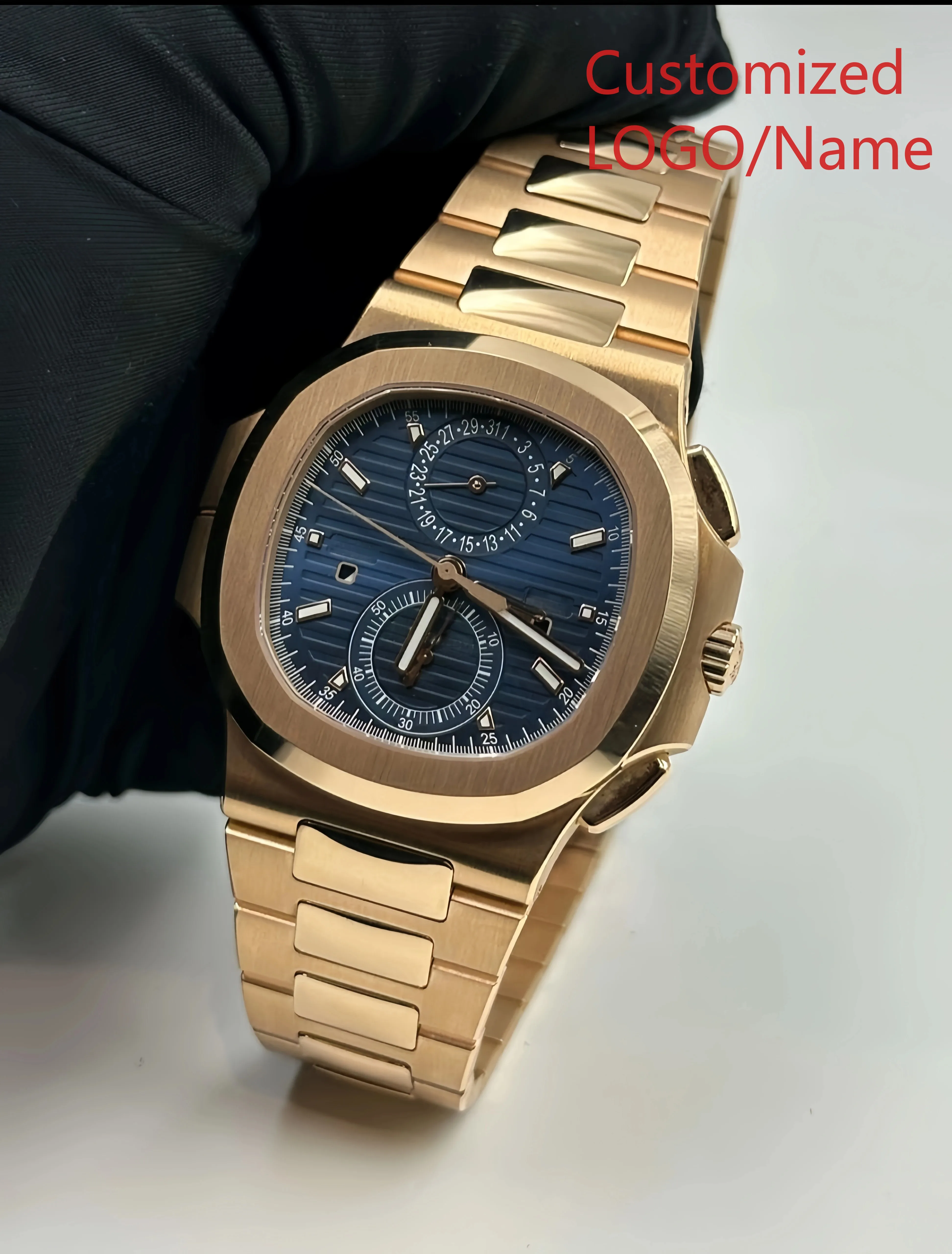 Mens Fashion Store - A88 ร้านค้า นาฬิกาข้อมือผู้ชาย ระบบออโตเมติก หน้าปัดแซฟไฟร์เรืองแสง ตัวเรือนสแตนเลส