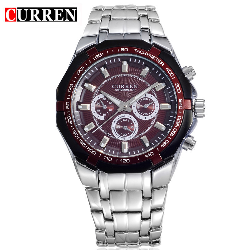 Mens Fashion Watch - นาฬิกาควอตซ์ CURREN 8084 แฟชั่นกันน้ำ 30 เมตร
