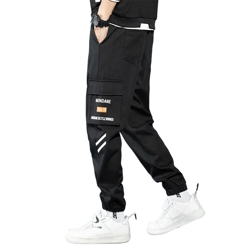 Mens Fashion Camo Pants - กางเกงแฟชั่นสไตล์เกาหลีแบบใหม่ กางเกงลำลองผู้ชาย ผ้าฝ้าย กางเกงคาร์โก้ ไซส์ใหญ่ ลายพราง