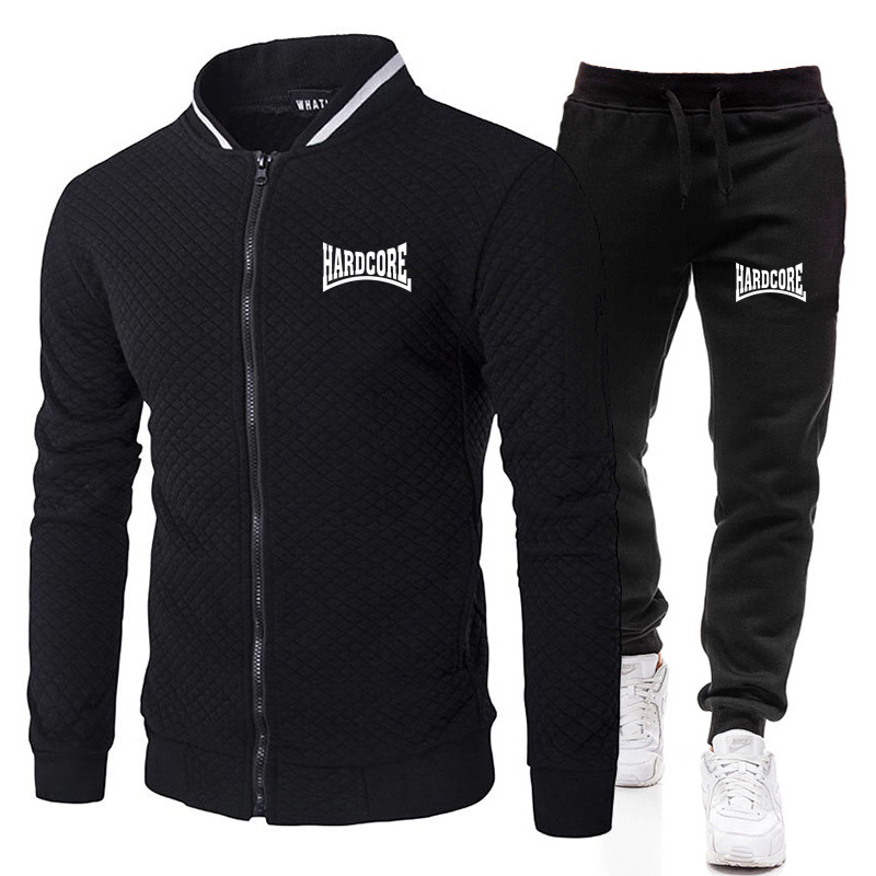 Jacket Mens Fashion - HARDCORE ชุดแจ็คเก็ตคอตั้งแฟชั่นสตรีทสำหรับผู้ชายฤดูใบไม้ผลิและฤดูใบไม้ร่วง, ชุดเบสบอลผู้ชายแบบมีซิปกระเป๋าสไตล์ลำลองสำหรับกิจกรรมกลางแจ้ง