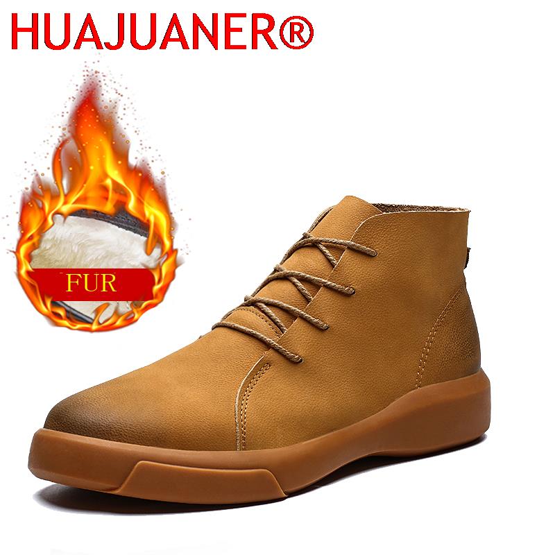 Men'S Fashion Brands - รองเท้าบูทเชลซีบุขนสุดหรูสำหรับฤดูหนาว รองเท้าบูทข้อเท้าแฟชั่นสไตล์วินเทจ พื้นรองเท้าแบบ Tendon เหมาะสำหรับใส่ทำงานและกิจกรรมกลางแจ้ง พื้นรองเท้านุ่ม
