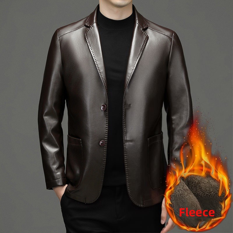 เสื้อเบลเซอร์หนังแท้บุรุษทรงสล - Men'S Fashion Leather Jacket บทวิจารณ์และราคา