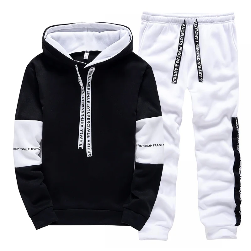 ชุดวอร์มผู้ชายสีขาวดำ แฟชั่นลำ - Men'S Fashion Clothing บทวิจารณ์และราคา