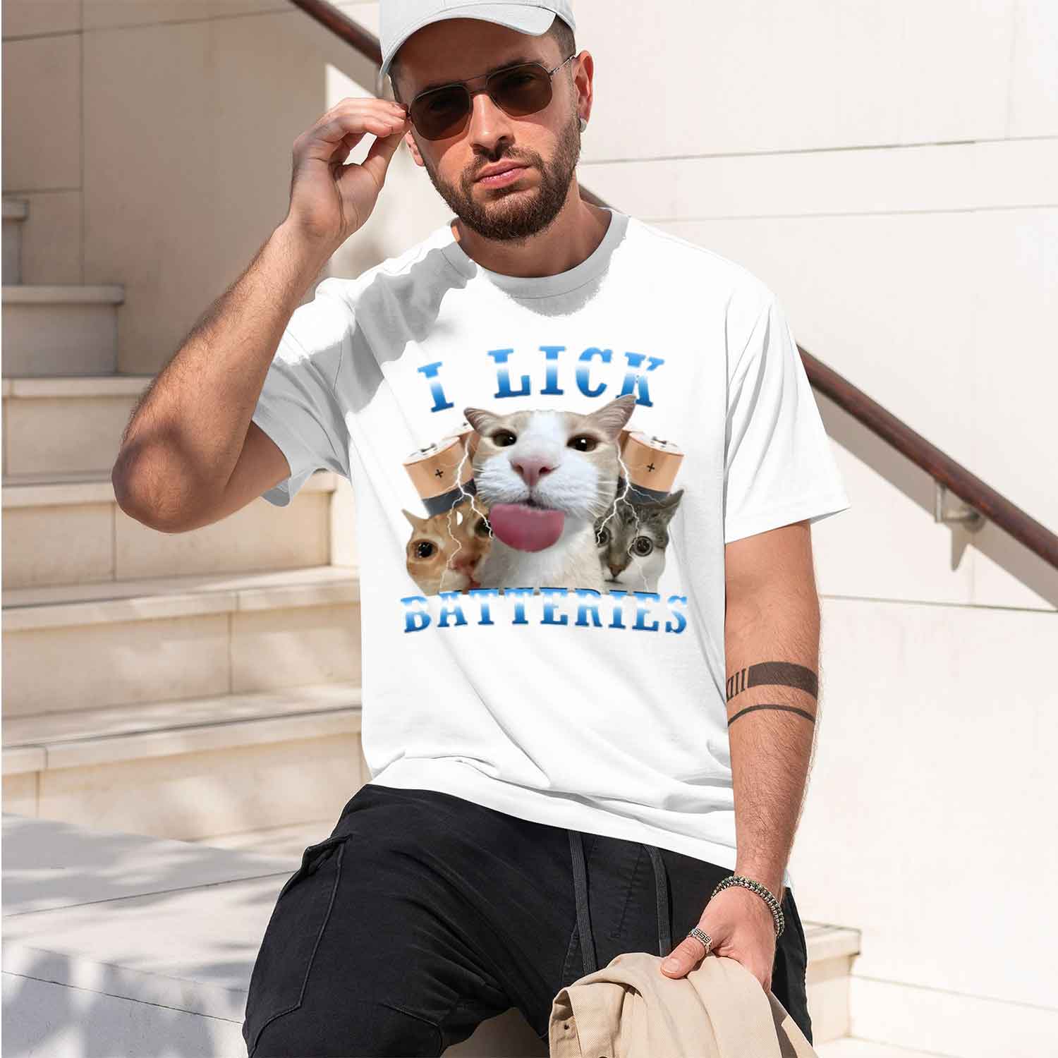 เสื้อยืดลายกราฟิกแบตเตอรี่สุดฮ - Men'S Fashion Lk บทวิจารณ์และราคา