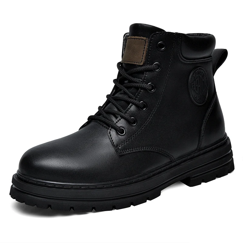 รองเท้าบูทหนังสีดำไซส์ใหญ่ 49  - Men'S Fashion For 30 Year Olds บทวิจารณ์และราคา