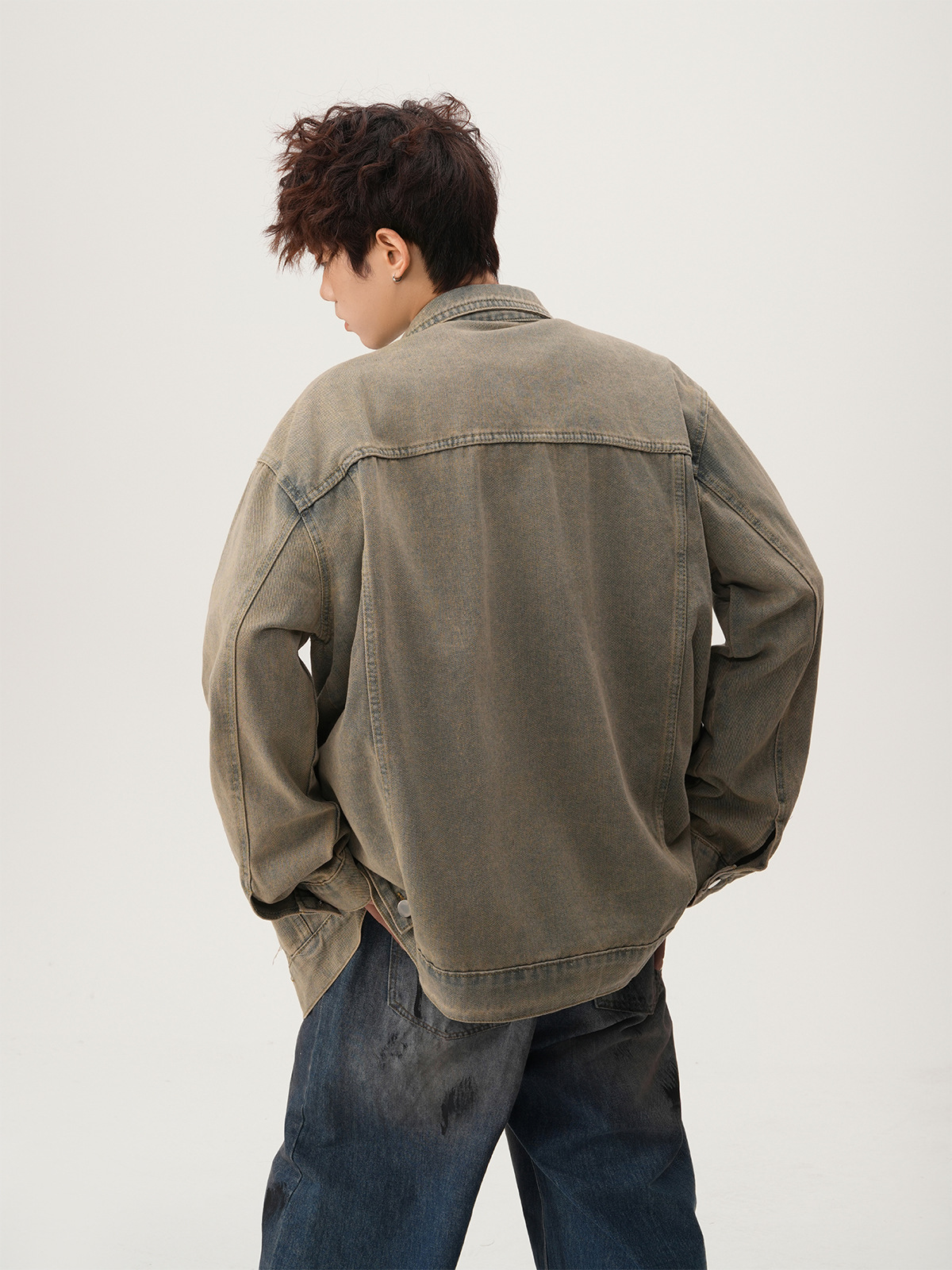 แจ็คเก็ตยีนส์ขาดสไตล์อเมริกัน  - Jacket Mens Fashion บทวิจารณ์และราคา