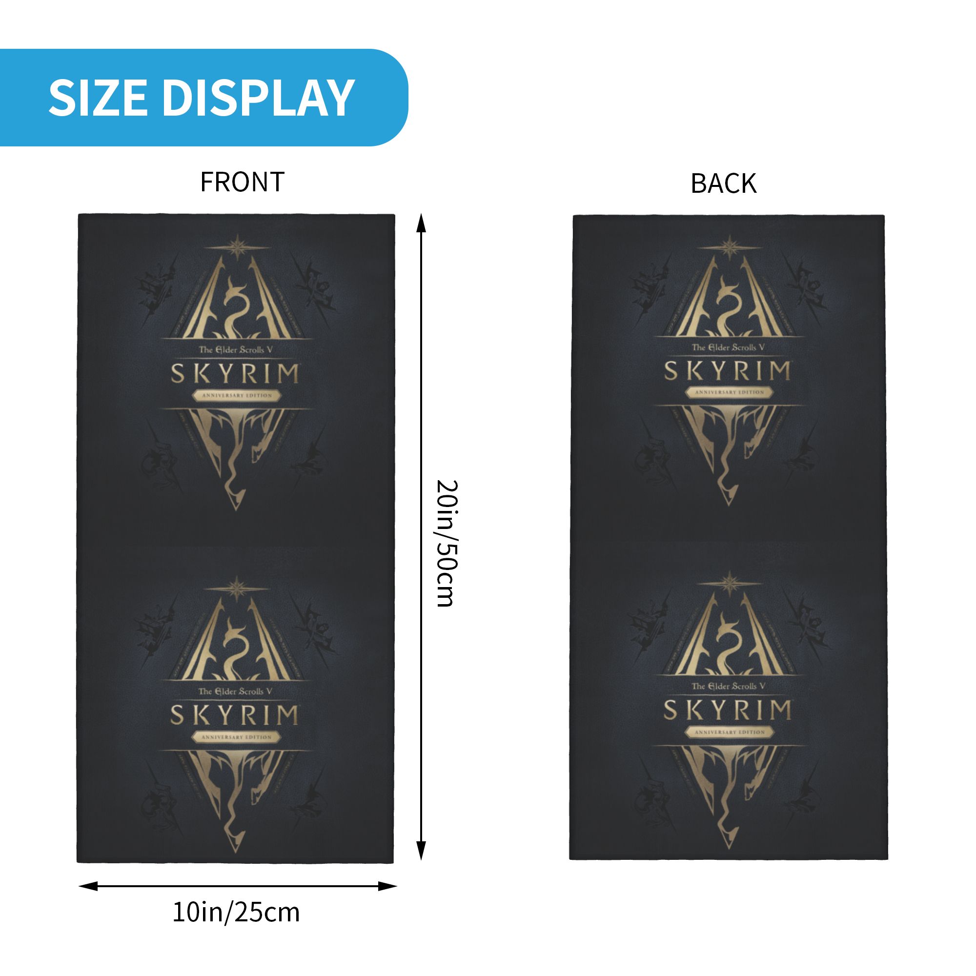 ผ้าพันคอไหมพรมลายโลโก้ Skyrim  - Men'S Fashion Logo บทวิจารณ์และราคา