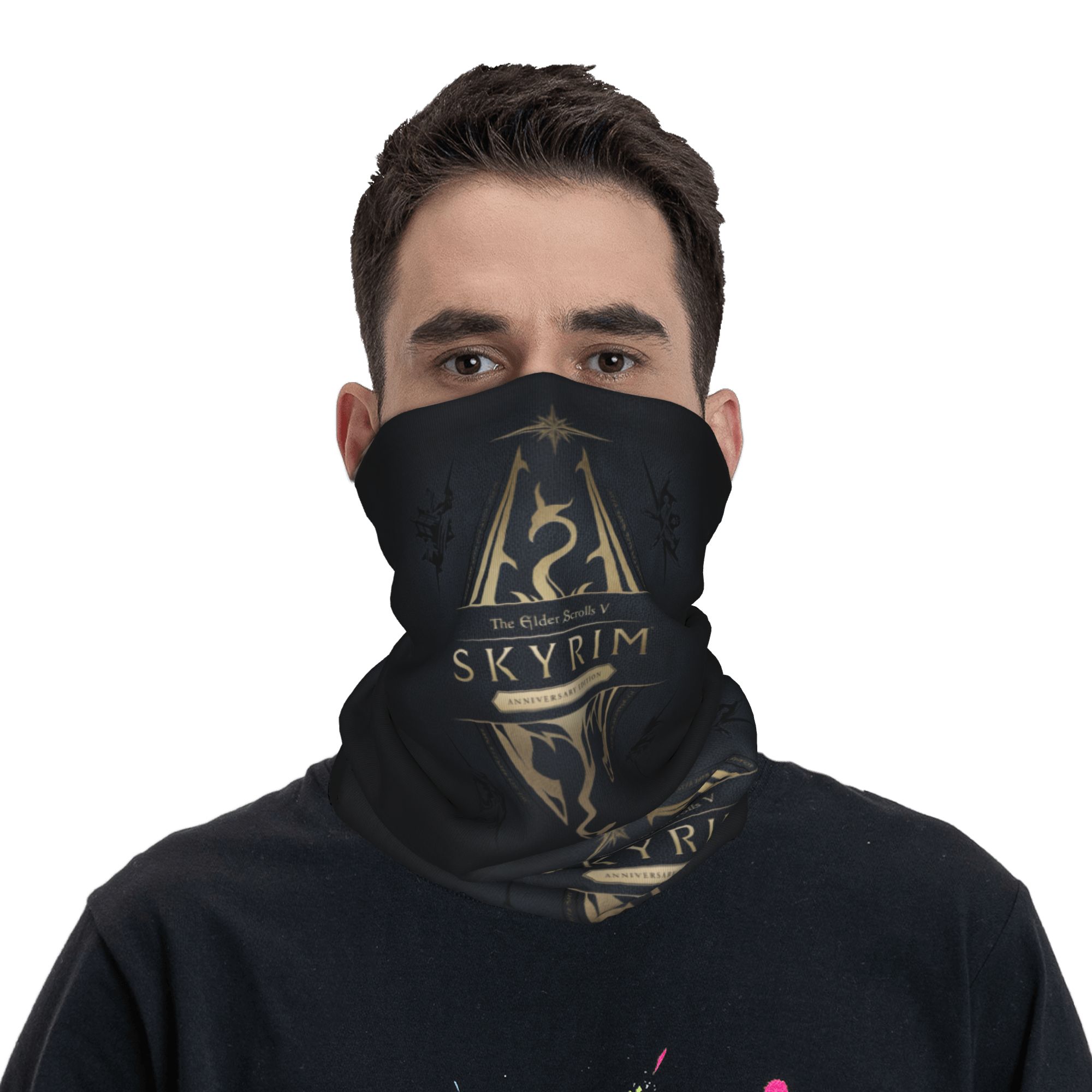 ผ้าพันคอไหมพรมลายโลโก้ Skyrim  - Men'S Fashion Logo บทวิจารณ์และราคา
