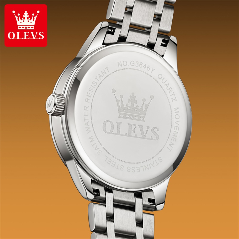 OLEVS มูนเฟสนาฬิกาผู้ชายปฏิทิน - Mens Fashion Watch บทวิจารณ์และราคา