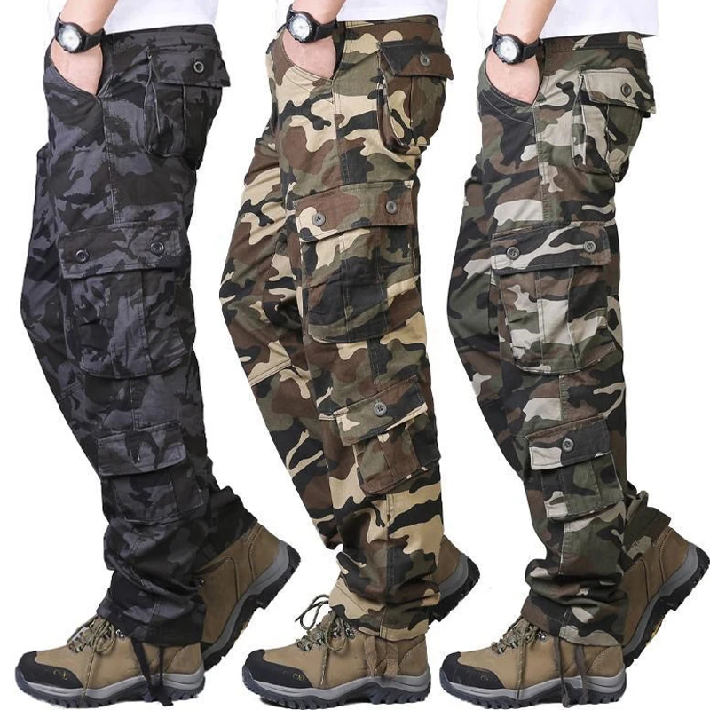 Men's Camouflage Militarmy Pan - Mens Fashion Camo Pants บทวิจารณ์และราคา