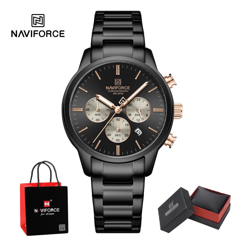 นาฬิกาข้อมือผู้ชาย NAVIFORCE ร - Mens Fashion Watch บทวิจารณ์และราคา