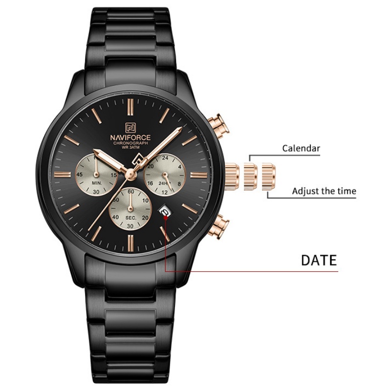 นาฬิกาข้อมือผู้ชาย NAVIFORCE ร - Mens Fashion Watch บทวิจารณ์และราคา