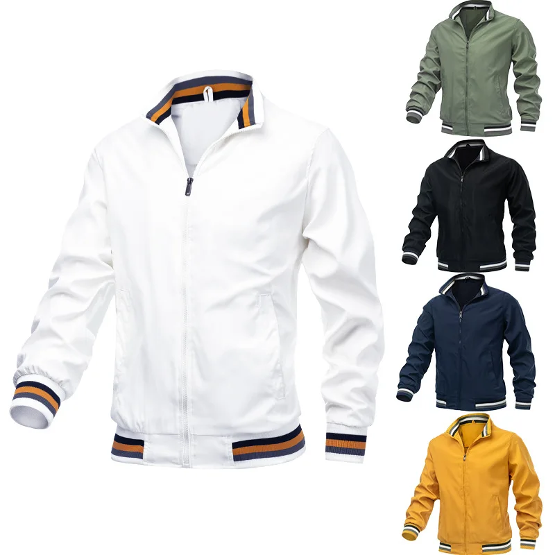 ฤดูใบไม้ผลิฤดูใบไม้ร่วงเสื้อแจ - Bomber Jacket Men บทวิจารณ์และราคา