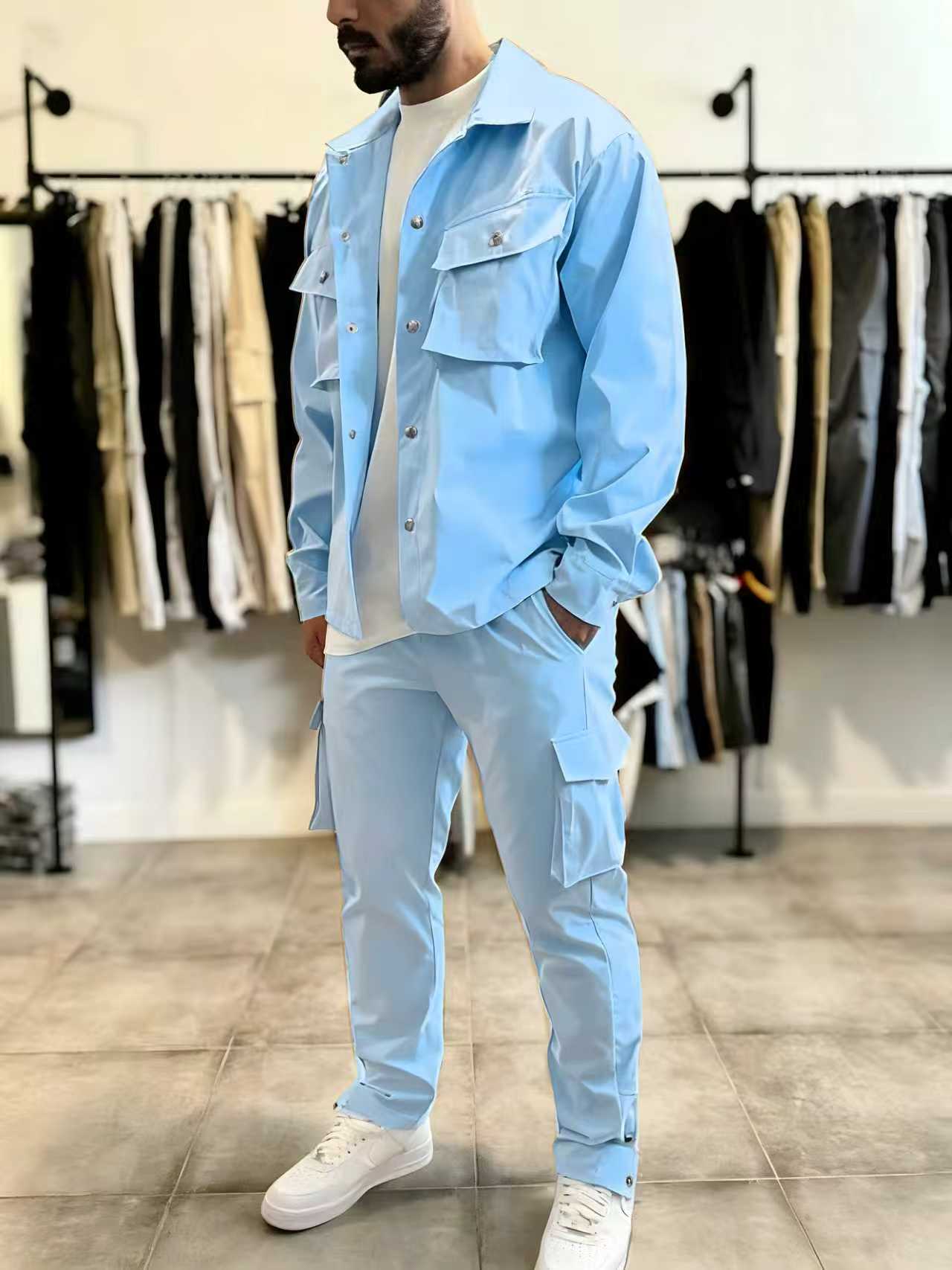 แฟชั่นผู้ชาย ชุดทำงานสีพื้น ฤด - Jacket Mens Fashion บทวิจารณ์และราคา