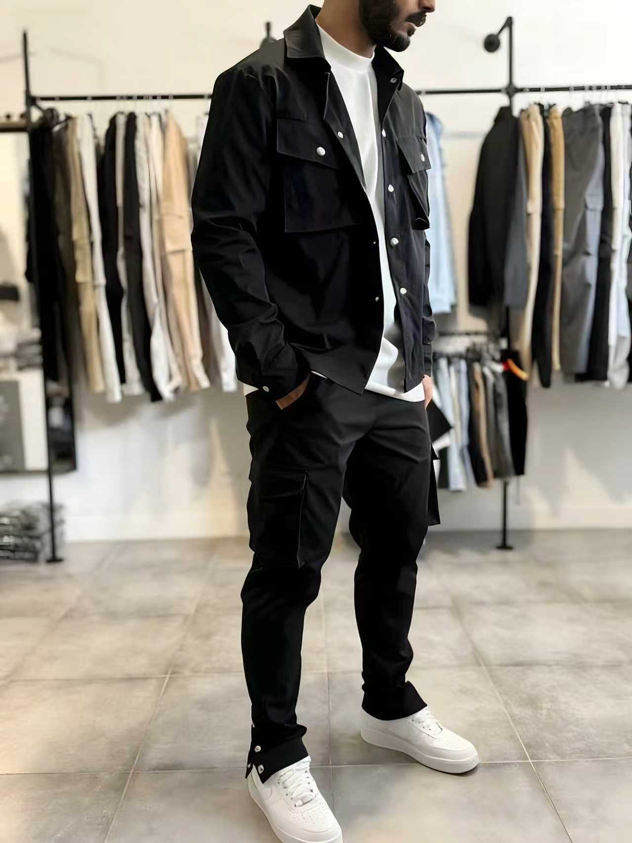 แฟชั่นผู้ชาย ชุดทำงานสีพื้น ฤด - Jacket Mens Fashion บทวิจารณ์และราคา