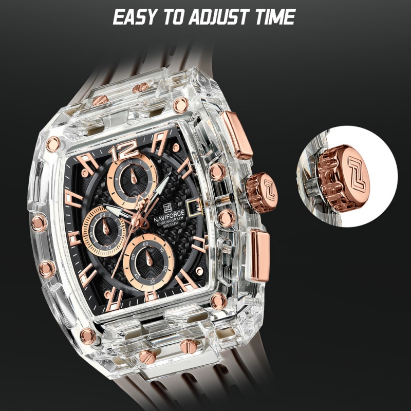 นาฬิกาข้อมือผู้ชาย NAVIFORCE โ - Mens Fashion Watch บทวิจารณ์และราคา