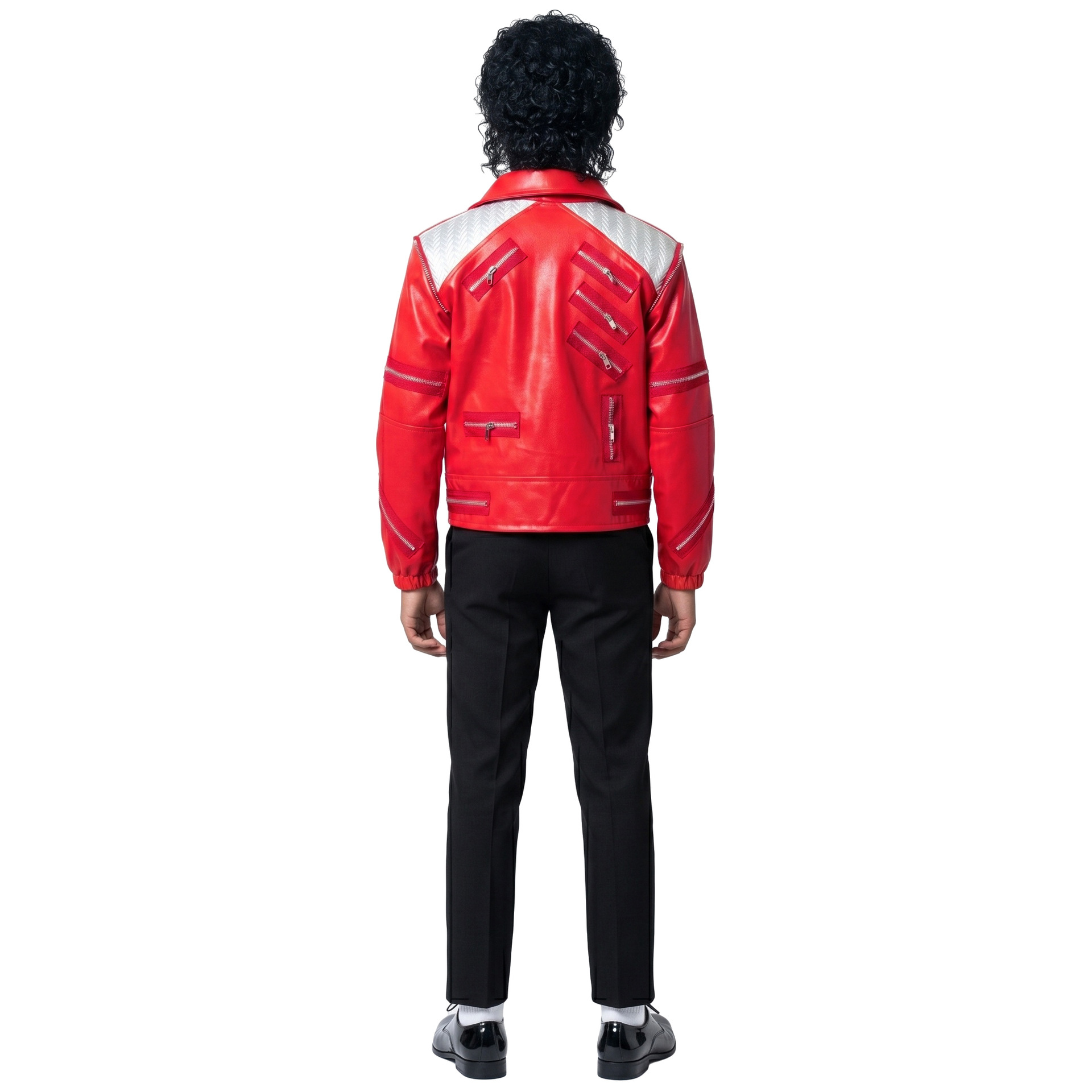 ยุค 80 ชุดคอสตูมป๊อปสตาร์สไตล์ - Men'S Fashion Leather Jacket บทวิจารณ์และราคา