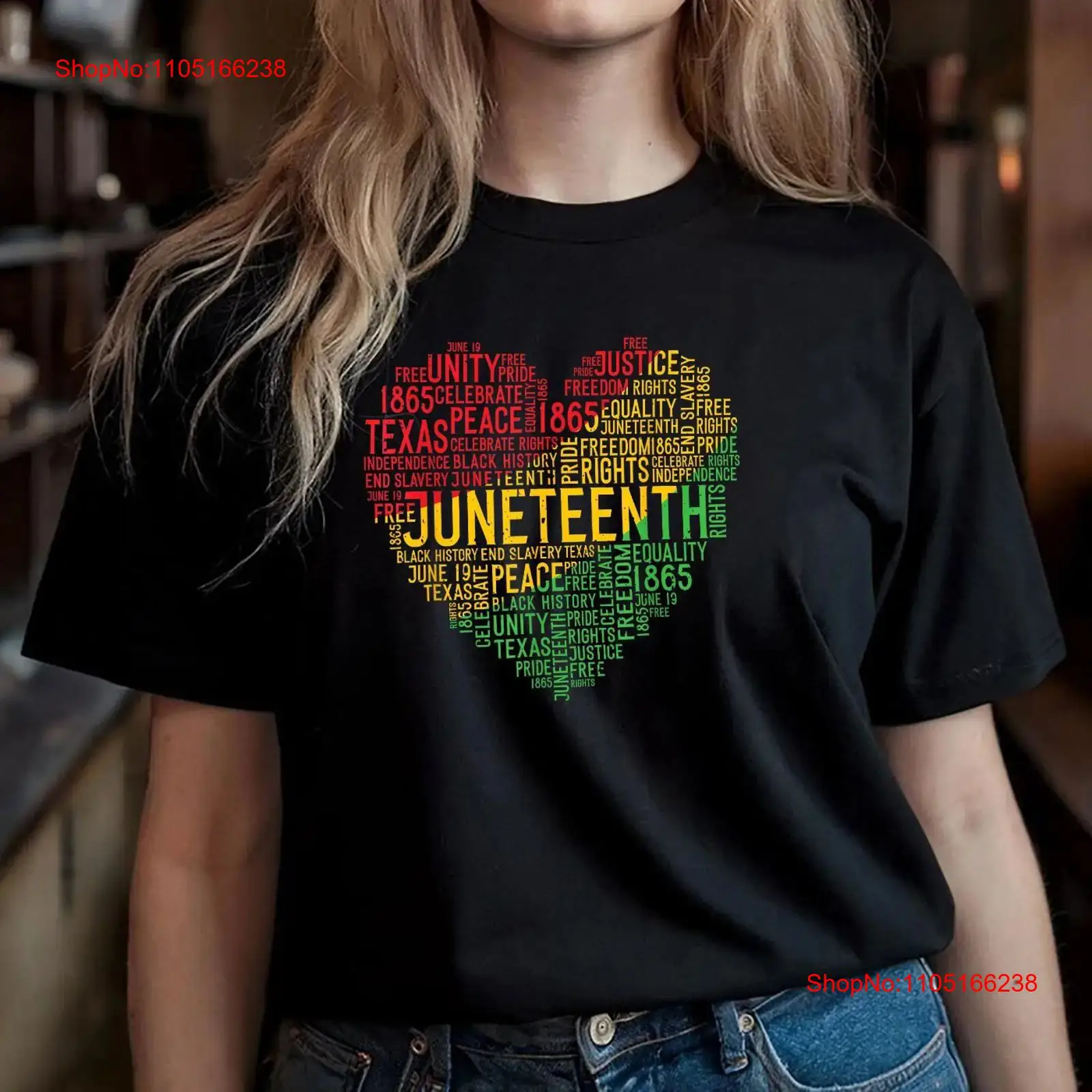 เสื้อยืดลาย Juneteenth สีดำ ปร - Men'S Fashion History บทวิจารณ์และราคา