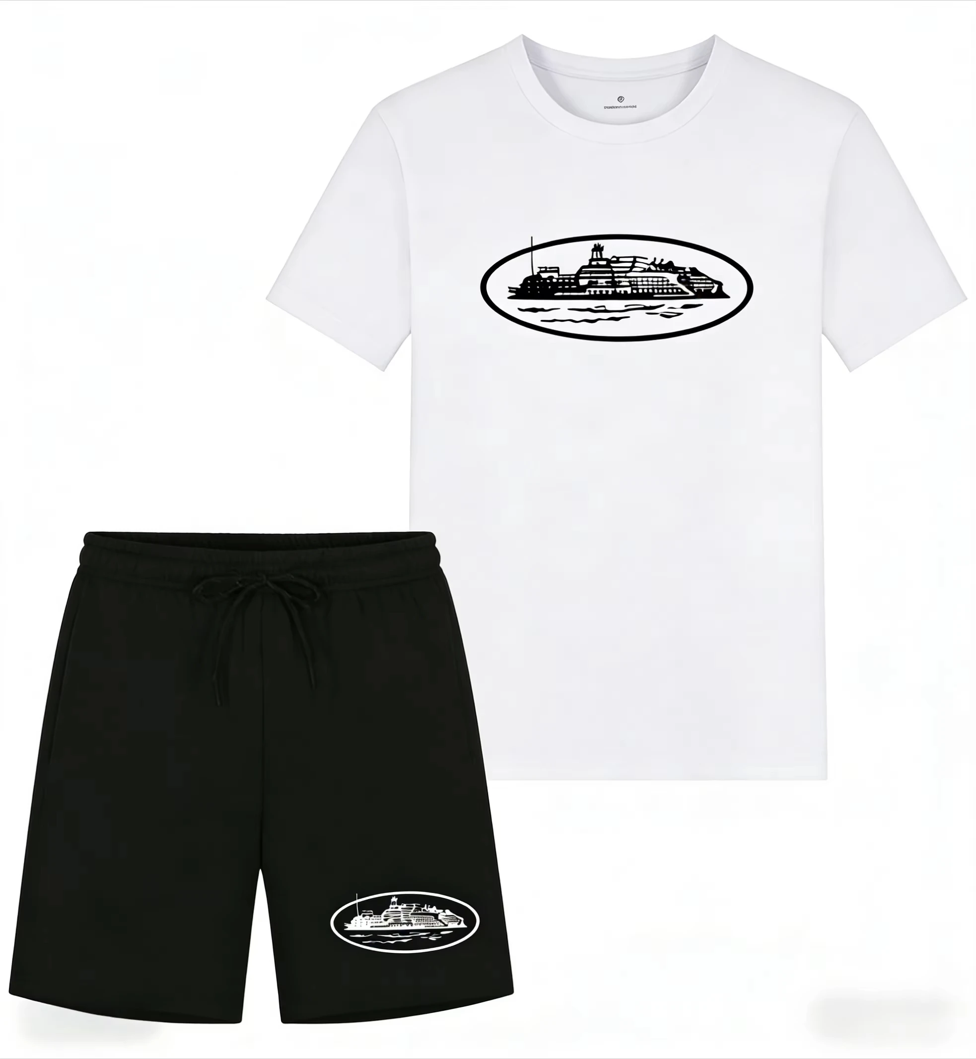 เสื้อยืดและกางเกงขาสั้นพิมพ์ลา - Men'S Fashion Brands บทวิจารณ์และราคา