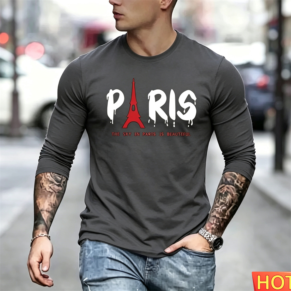 เสื้อยืดแขนยาวผู้ชายสไตล์ฤดูใบ - Men'S Fashion Clothing บทวิจารณ์และราคา