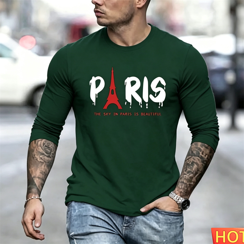 เสื้อยืดแขนยาวผู้ชายสไตล์ฤดูใบ - Men'S Fashion Clothing บทวิจารณ์และราคา