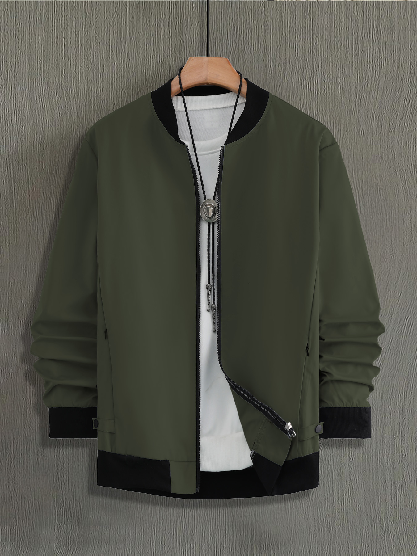 เสื้อแจ็คเก็ตเบสบอล คอลลาร์ บอ - Bomber Jacket Men บทวิจารณ์และราคา
