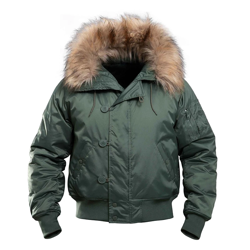 ผู้ชายฤดูหนาวขนแกะเสื้อแจ็คเก็ - Bomber Jacket Men บทวิจารณ์และราคา