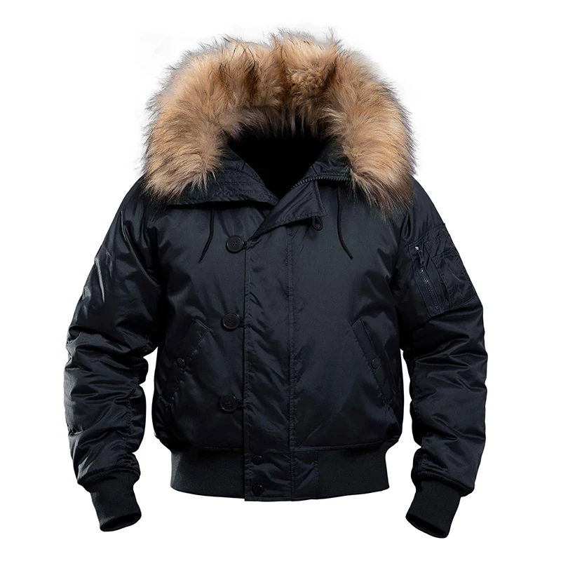 ผู้ชายฤดูหนาวขนแกะเสื้อแจ็คเก็ - Bomber Jacket Men บทวิจารณ์และราคา
