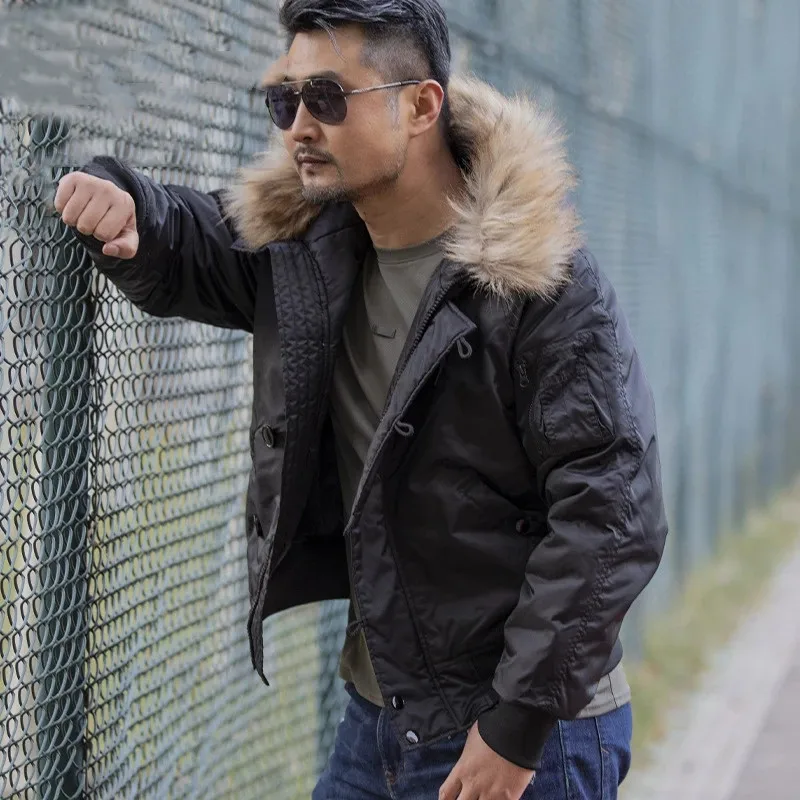 ผู้ชายฤดูหนาวขนแกะเสื้อแจ็คเก็ - Bomber Jacket Men บทวิจารณ์และราคา