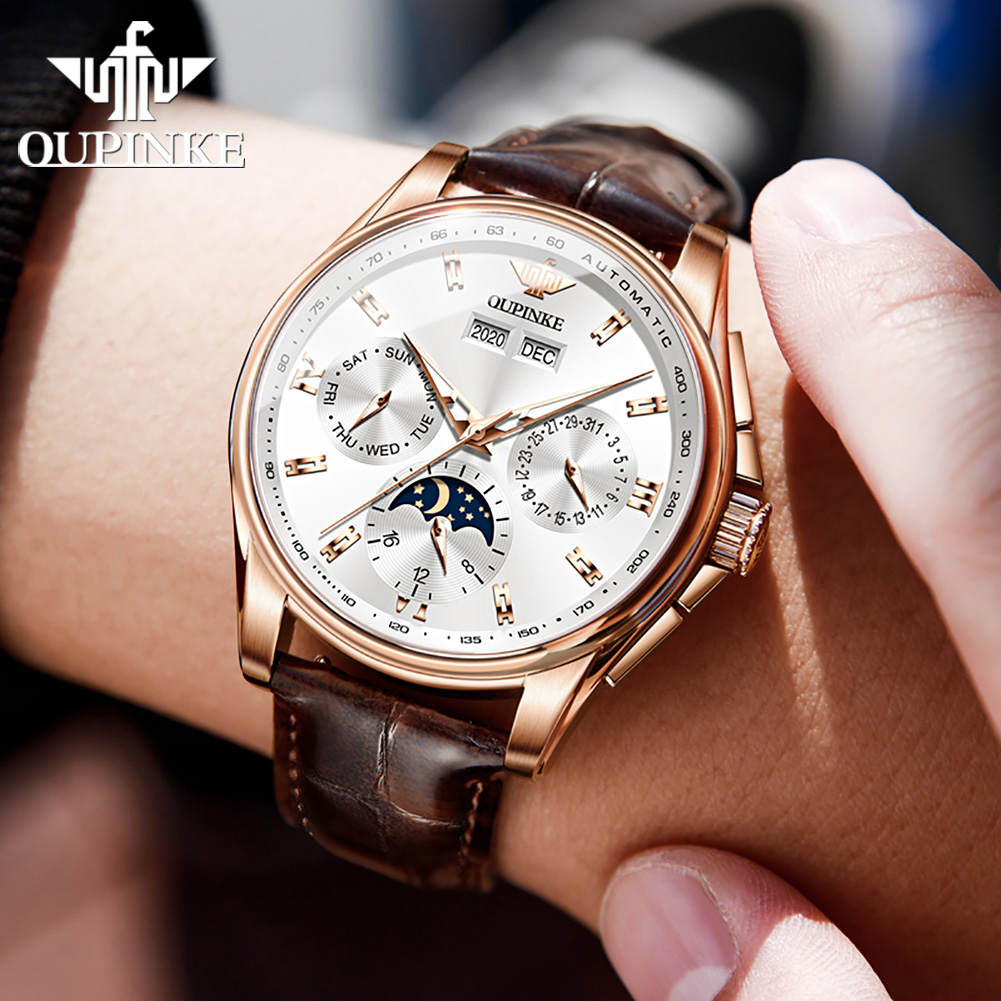 นาฬิกาข้อมือผู้ชาย OUPINKE รุ่ - Mens Fashion Watch บทวิจารณ์และราคา