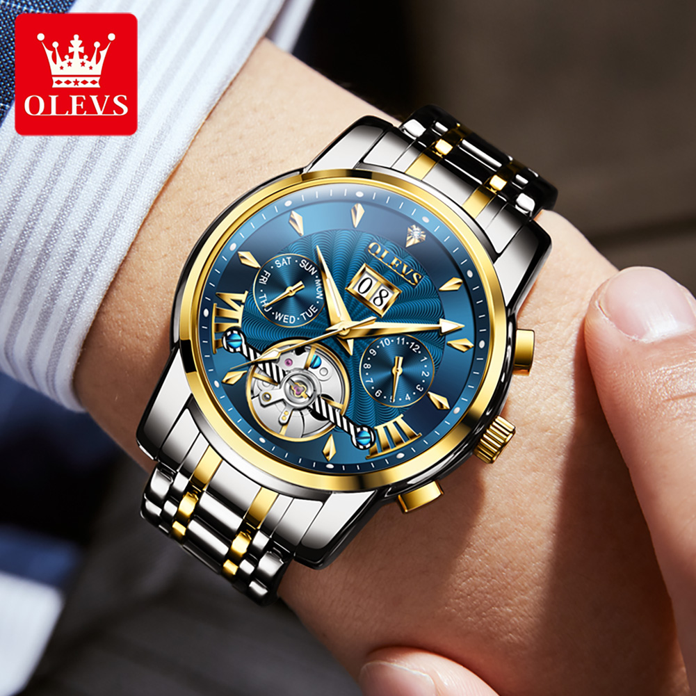 นาฬิกา OLEVS สำหรับผู้ชาย หรูห - Mens Fashion Watch บทวิจารณ์และราคา