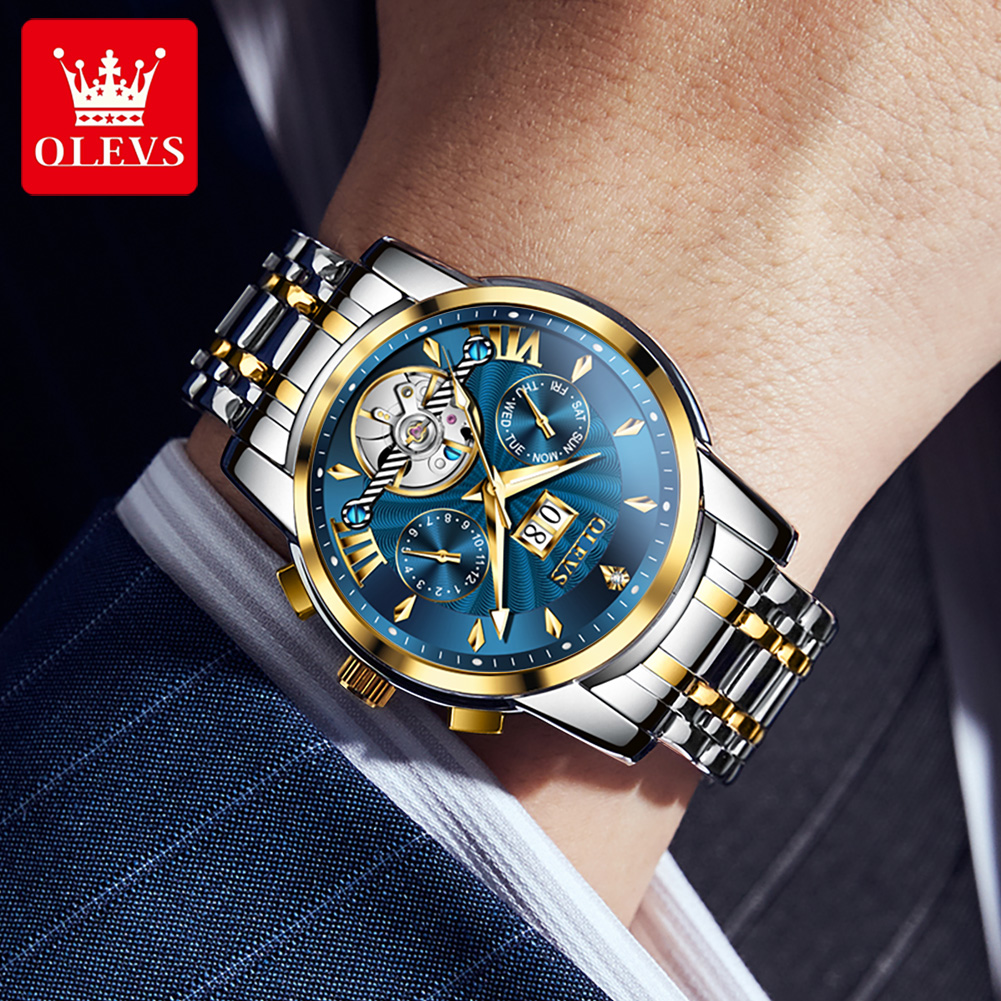 นาฬิกา OLEVS สำหรับผู้ชาย หรูห - Mens Fashion Watch บทวิจารณ์และราคา