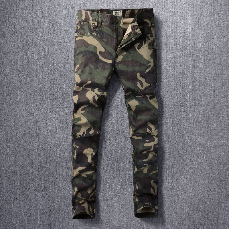 Designer กางเกงยีนส์ผู้ชายแฟชั - Mens Fashion Camo Pants บทวิจารณ์และราคา