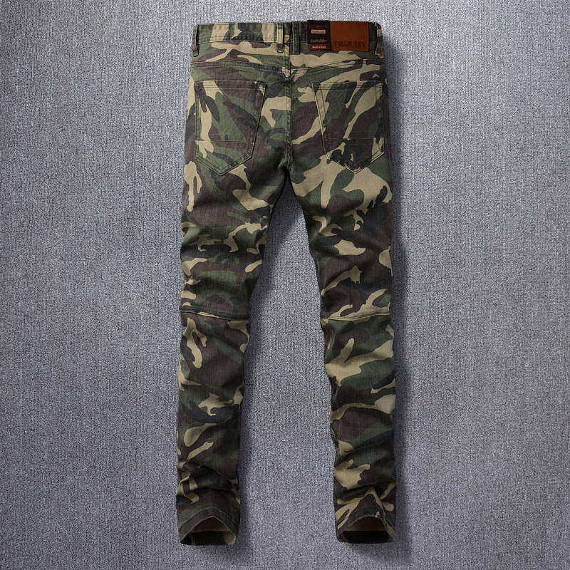 Designer กางเกงยีนส์ผู้ชายแฟชั - Mens Fashion Camo Pants บทวิจารณ์และราคา