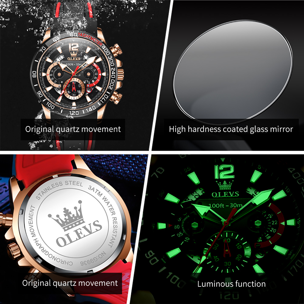 นาฬิกาข้อมือผู้ชาย OLEVS แฟชั่ - Mens Fashion Watch บทวิจารณ์และราคา